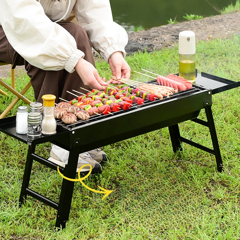 Портативная полка для приправ уличная горелка барбекю кебаб угольная плита
