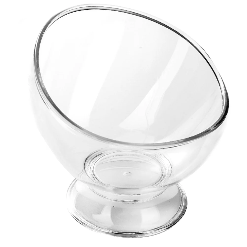 

Bowl Bowls Salad Dessert Serving Fruit Footed Angled Clear Cups Appetizer Slanted Plastic Cereal Soup Goblet Snack Party Plate