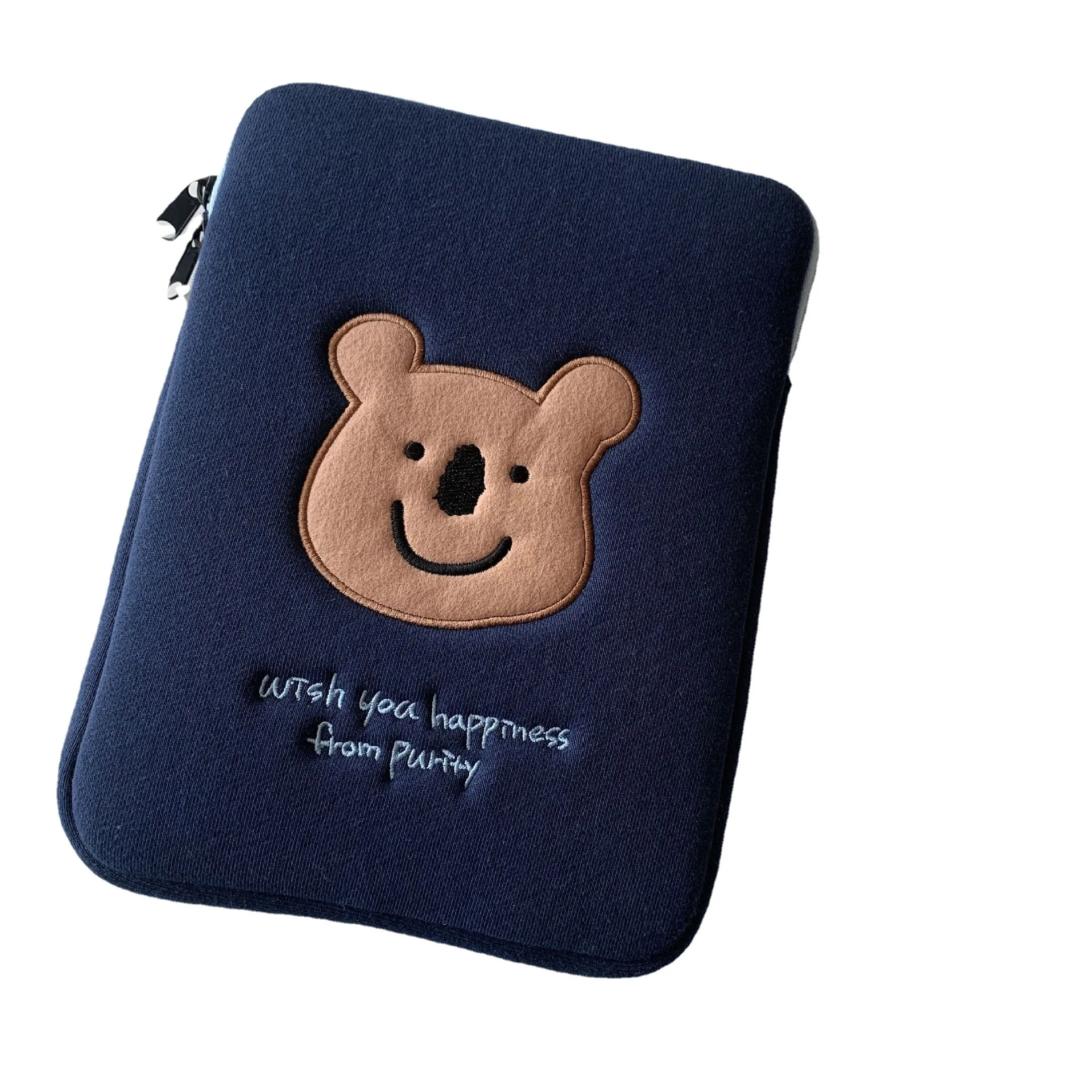 Cartoon Bear Tablet Case Laptop Storage Bag For Mac Ipad Pro 9.7 10.5 11 13 15 inch For Macbook Air 13 Laptop Sleeve Cute