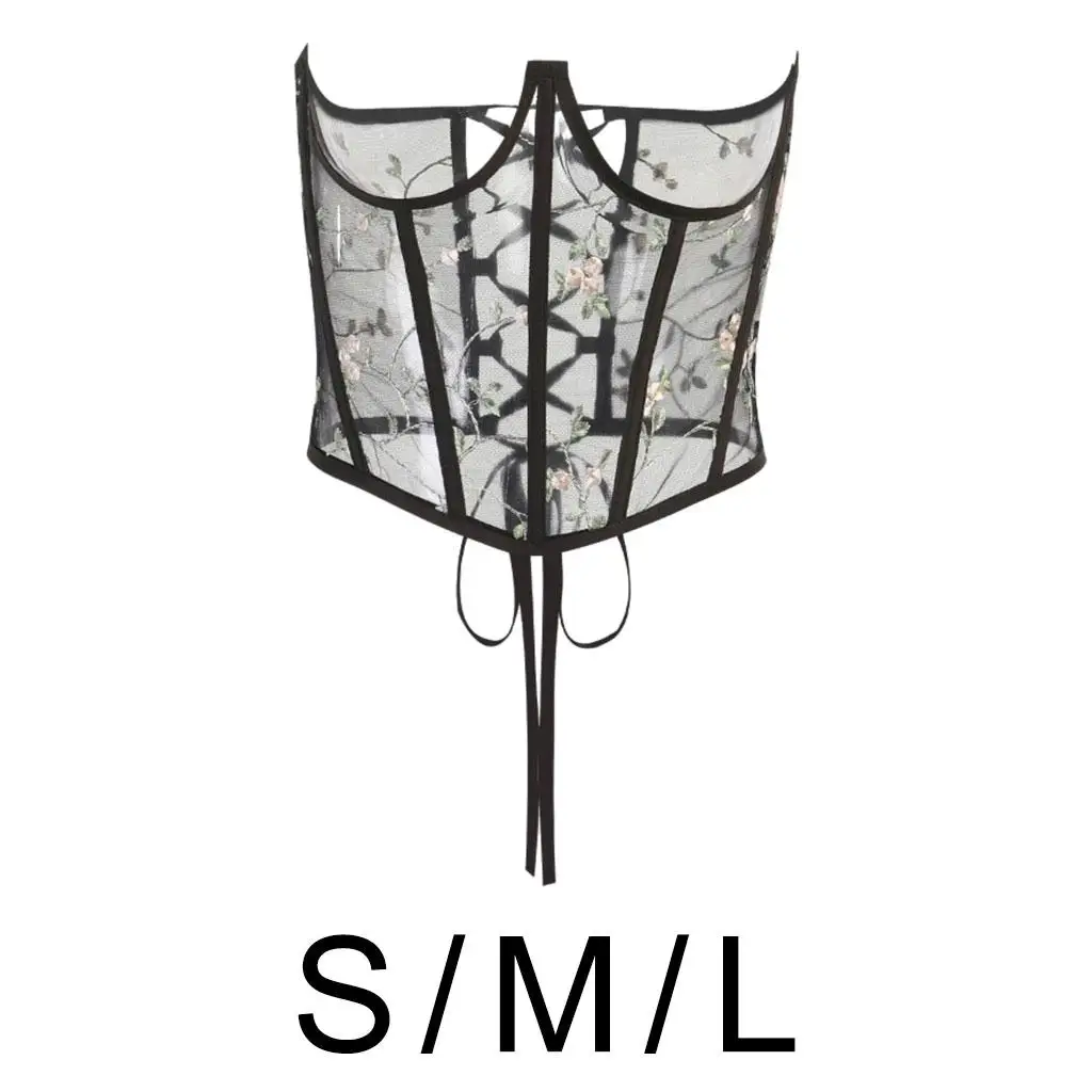 

Эластичный пояс, кружевной корсет, пояс, стильный женский костюм с цветочной вышивкой под грудью