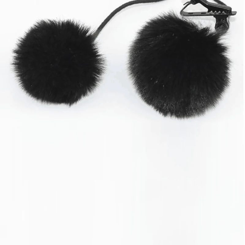 

Нагрудный микрофон пушистый ветрозащитный экран меховая ветровая защита ветровое стекло мягкая накладка на лацкан микрофоны