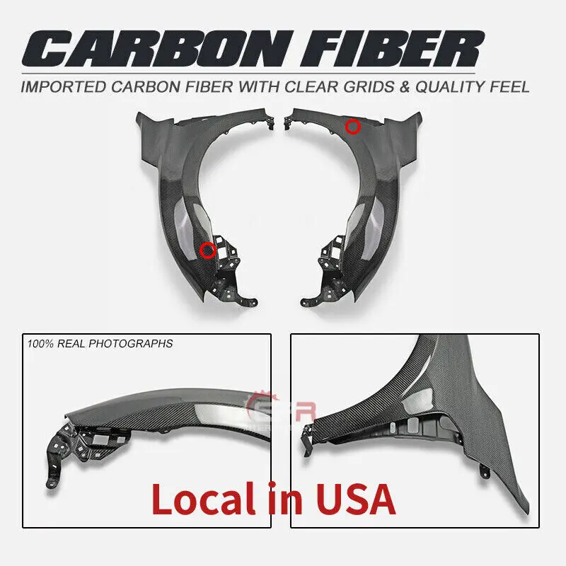 

(Local in USA) For Honda Civic FK8 Ty-R EPA Style Carbon Fiber Front Fender Mudguards Bodykits