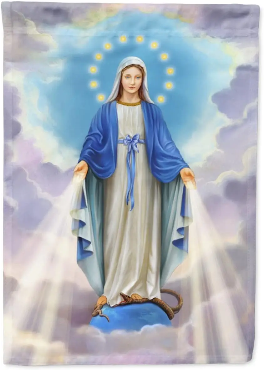 Богатства Кэролайн s APH8805GF религиозная благородная Дева Мария Садовый флаг