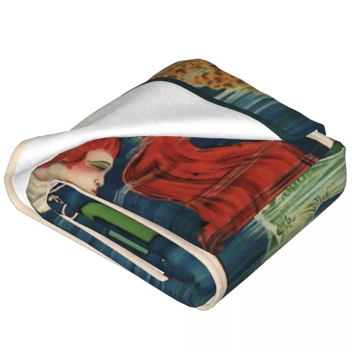 Винтажное рекламное одеяло из губчатой ткани Венеция покрывало на кровать