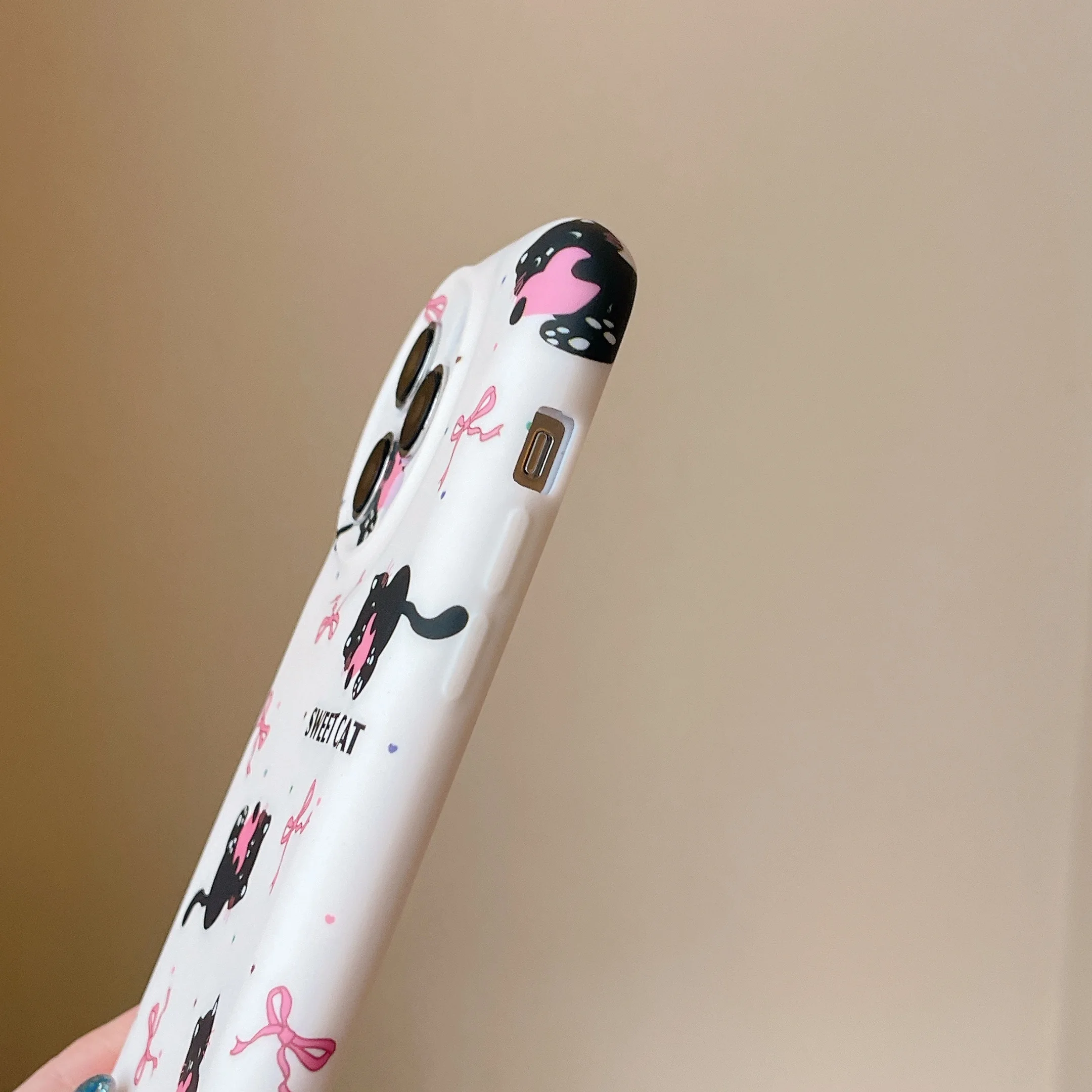 Милый капсульный полноэкранный чехол для телефона с изображением котенка iPhone 15