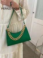 plaid chain womens handbag pu leather solid color underarm shoulder bag 2022 summer retro trendy designer ladies tote bag