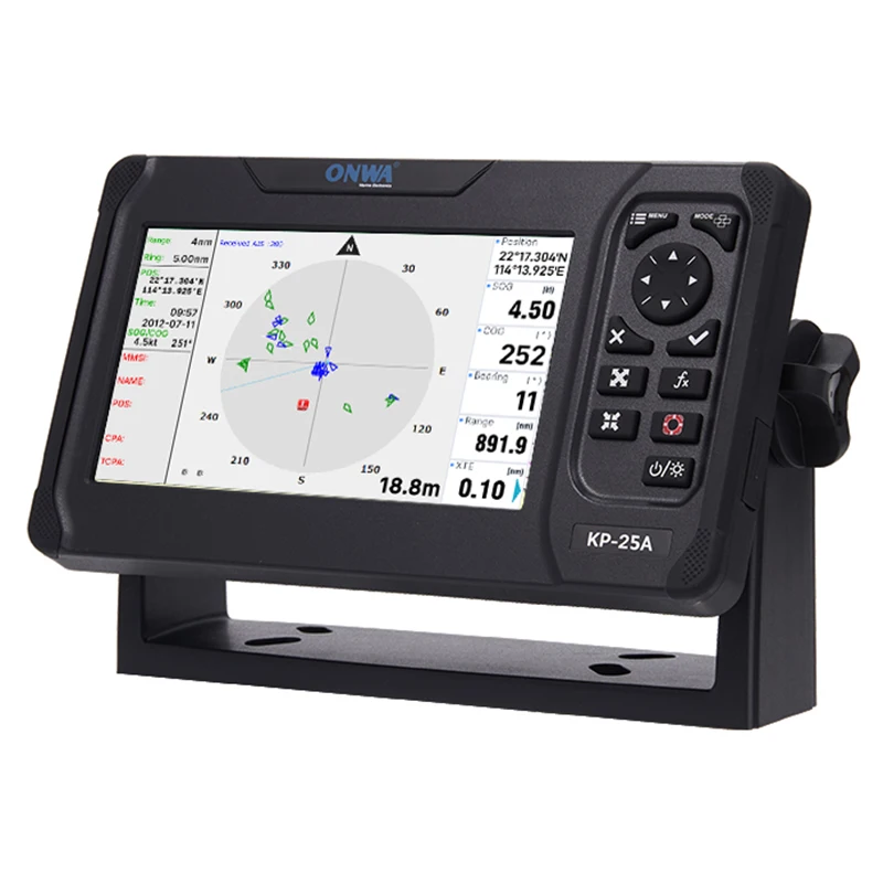ONWA KP-25A 5-дюймовый GPS-Графический Плоттер со встроенным транспондером класса B + AIS