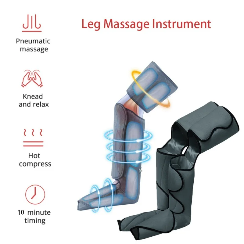 

Electric Leg Massage Instrument Air Compression Leg Foot Massager Pressotherapy Promote Blood Circulation Pain Relief Machine