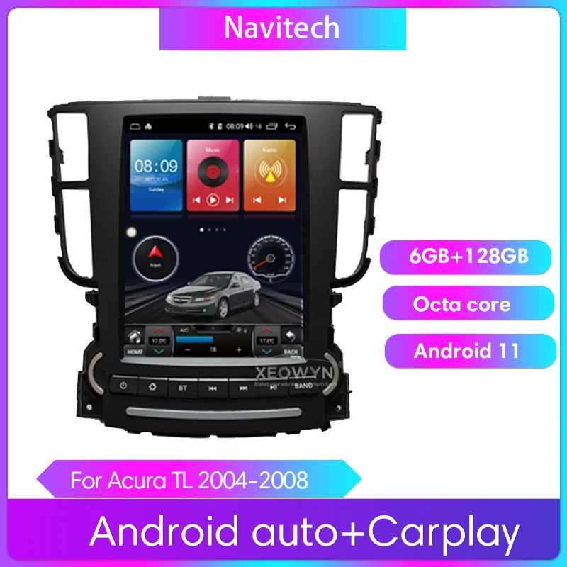 

Android 11 Восьмиядерный для Acura TL 128 ГБ 2004-2008 автомобильный радиоприемник GPS-навигатор плеер радио мультимедийная система Совместимость с apple