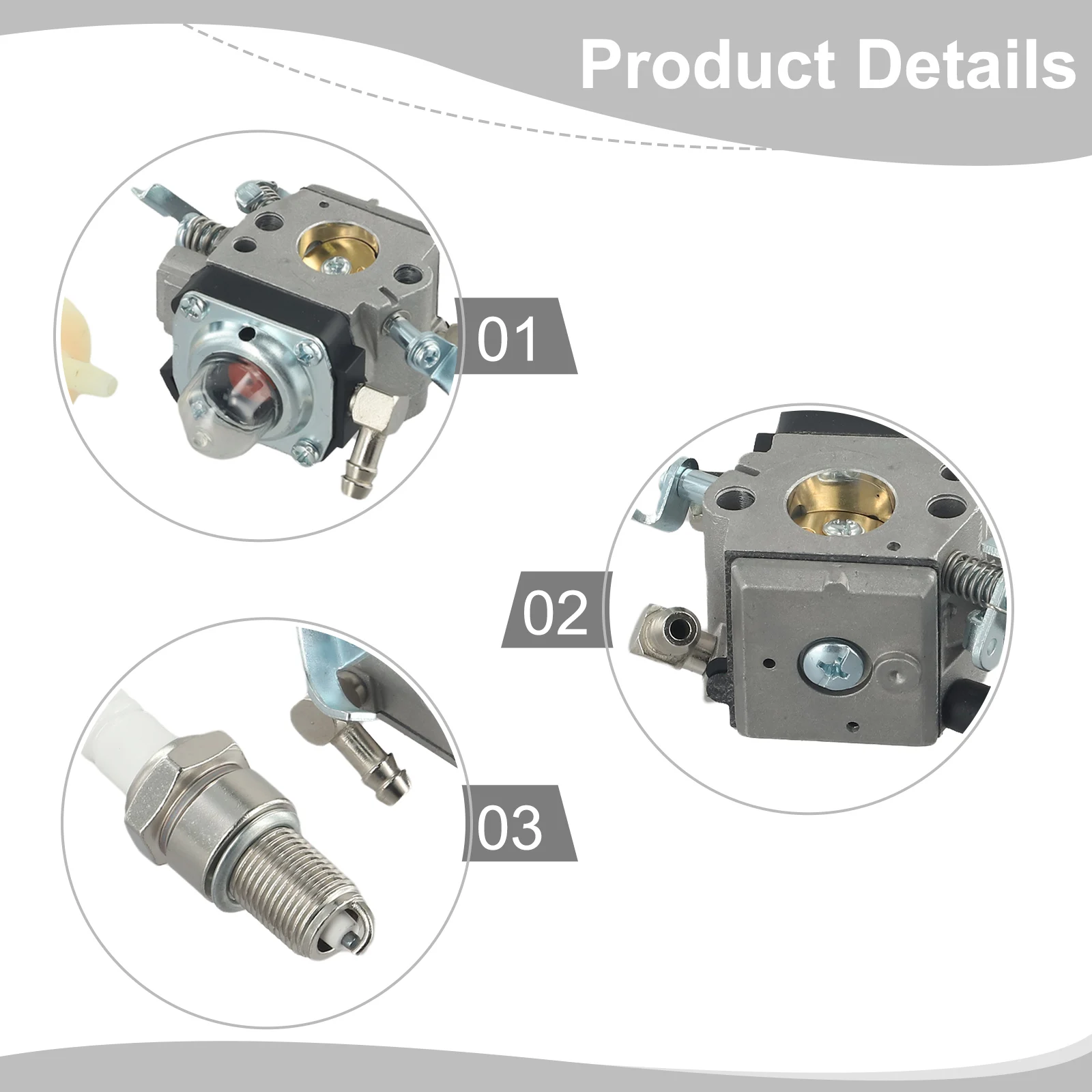 Комплект карбюратора двигателя Wacker подходящий для моделей BS502/BS502i/BS602/BS602i/HDA 242/HDA