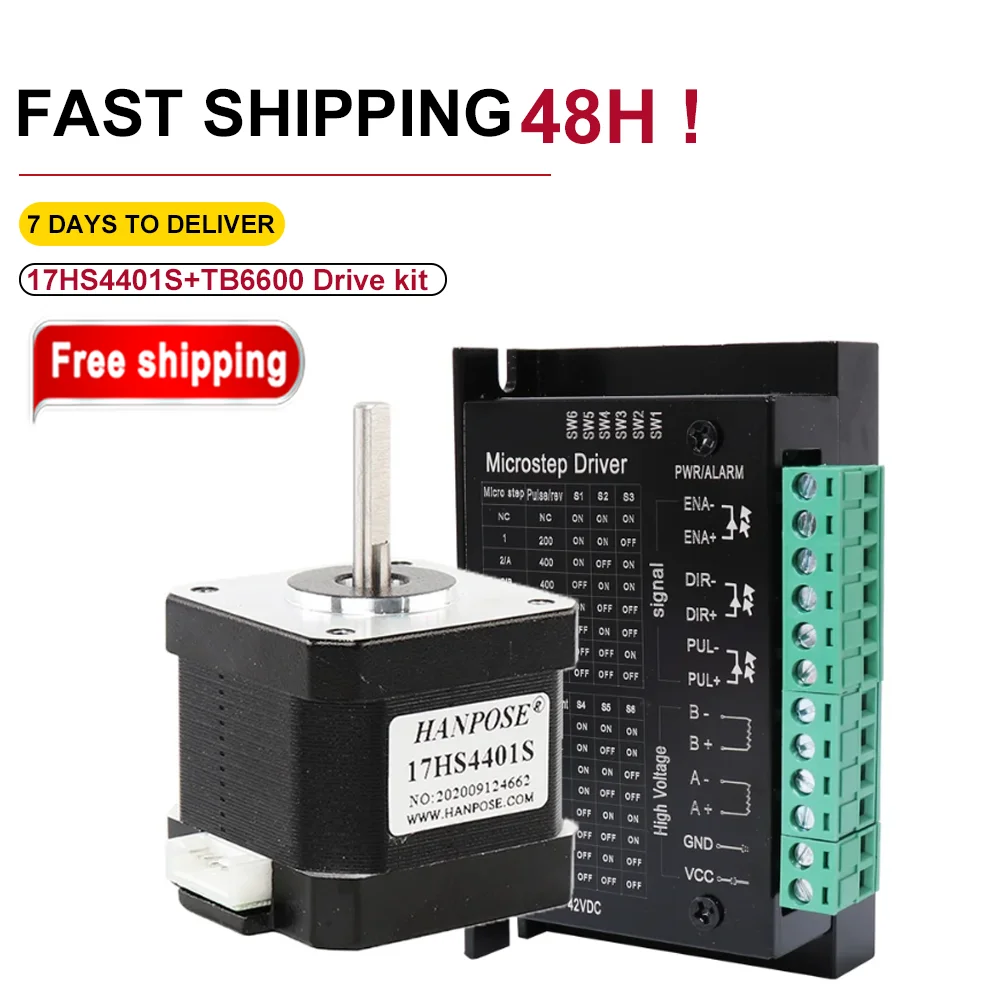 4-выводной шаговый двигатель Nema17 12 В 40 Н.М 1 5 А 17HS4401S - привод TB6600 9-42 для привода