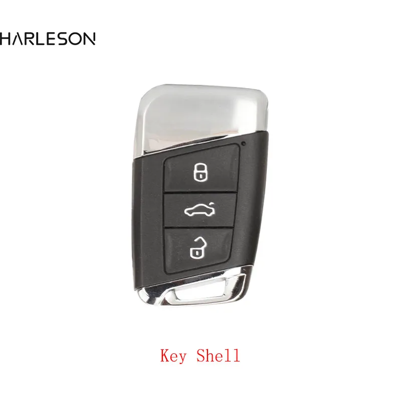 

Replacement 3 Buttons Smart Remote Key Shell Case FOB for VW Magotan Superb A7 Passat B8 2015 -2018 with insert key