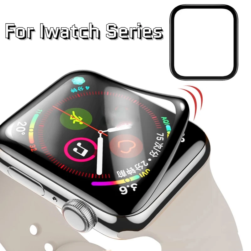 

Waterproof Full Cover Screen Protectors For Apple Watch 7 6 SE 5 4 45mm 41mm Smartwatch Film For iwatch 3 2 1 38mm 42mm