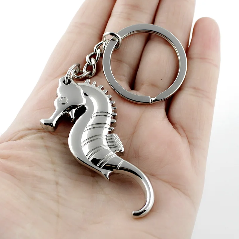 3D Seahorse Keychain Key Ring Sea Horse Key Chain Bottle Opener Keychain，Key chain Bag Pendant Small Gift
