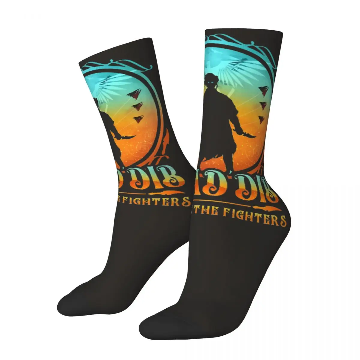 

Happy Men's compression Socks V2 Vintage Harajuku Arrakis David Lynch Dune Yellow Sand Monstrous Hip Hop Seamless Crew Sock