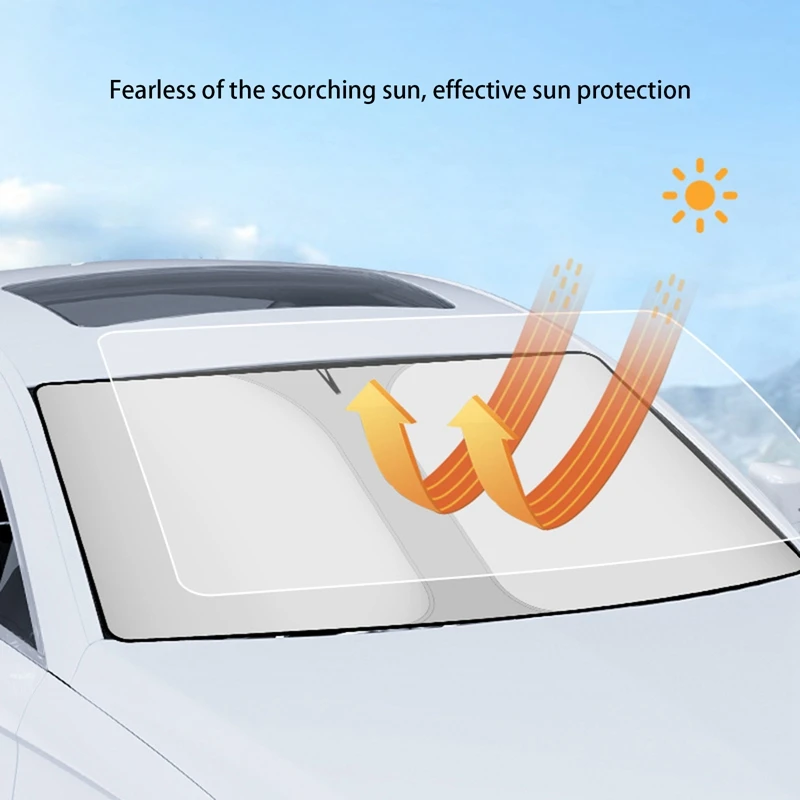 

Автомобильные занавески для летнего охлаждения, УФ-занавеска для лобового стекла автомобиля, солнцезащитный козырек для переднего стекла, складной солнцезащитный козырек