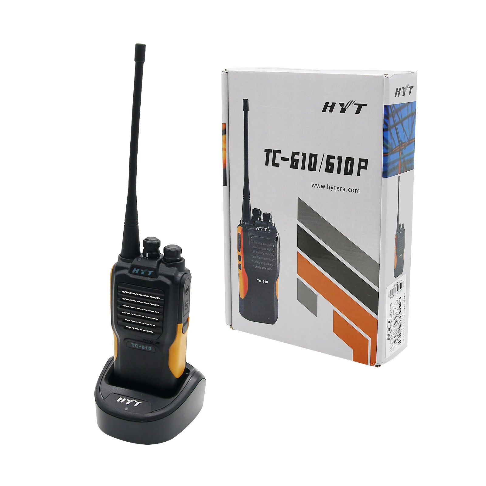 

HYT TC-610 5W Walkie Talkie IP66 Handheld Transceiver VHF UHF Transceiver 16CH 5-10KM Communication