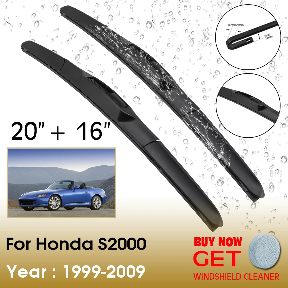 

Щетка стеклоочистителя для Honda S2000, 20 + 16 дюймов, 1999-2009