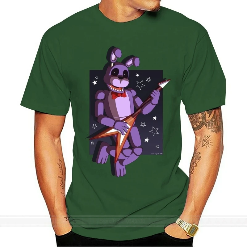 

fnaf bonnie t shirt Character 100% cotton size S-3xl slim Interesting Humor Spring Unique shirt brand tee-shirt
