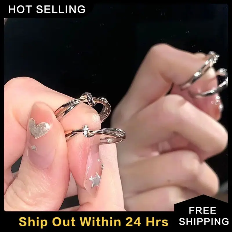 Модные аксессуары для пары колец в стиле минимализма высокого качества полоска