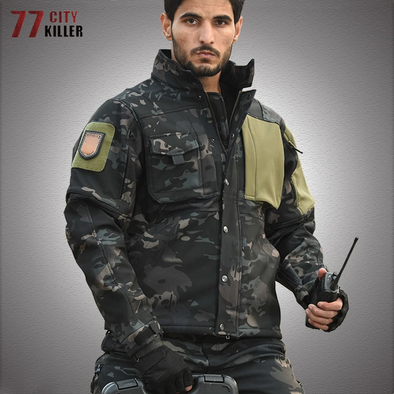 Куртка мужская тактическая в стиле милитари мягкая Водонепроницаемая