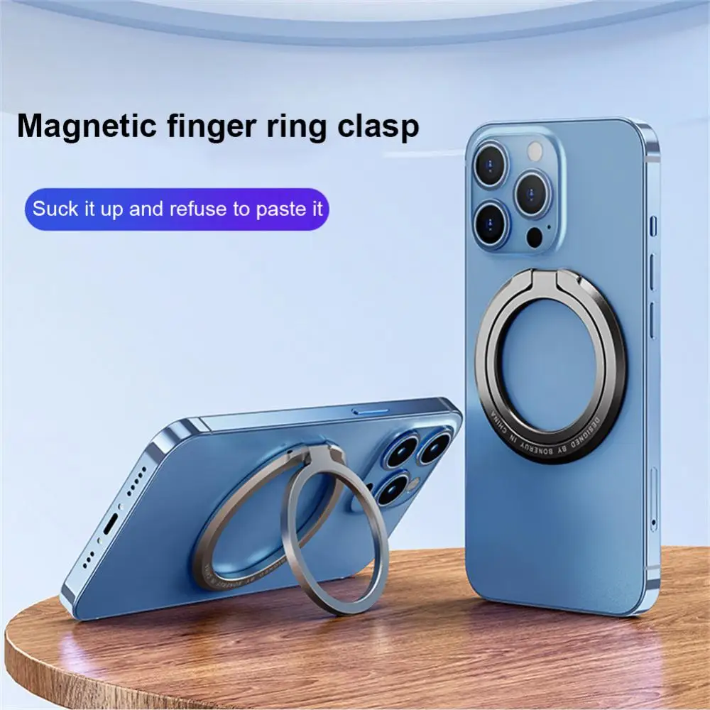 

Desktop Phone Stand Ultra-thin Magnet Finger Grip Magnetic Zinc Alloy Stand Accessory Smartphone Mount Holder Kickstand Desktop