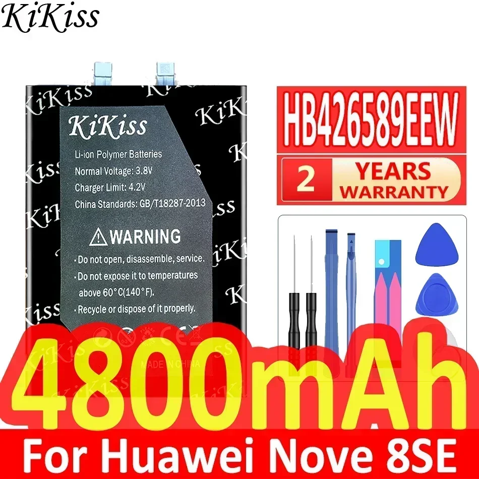 Аккумулятор KiKiss 4800 мАч HB 426589 EEW для мобильного телефона Huawei Nove 8SE Nove8 SE