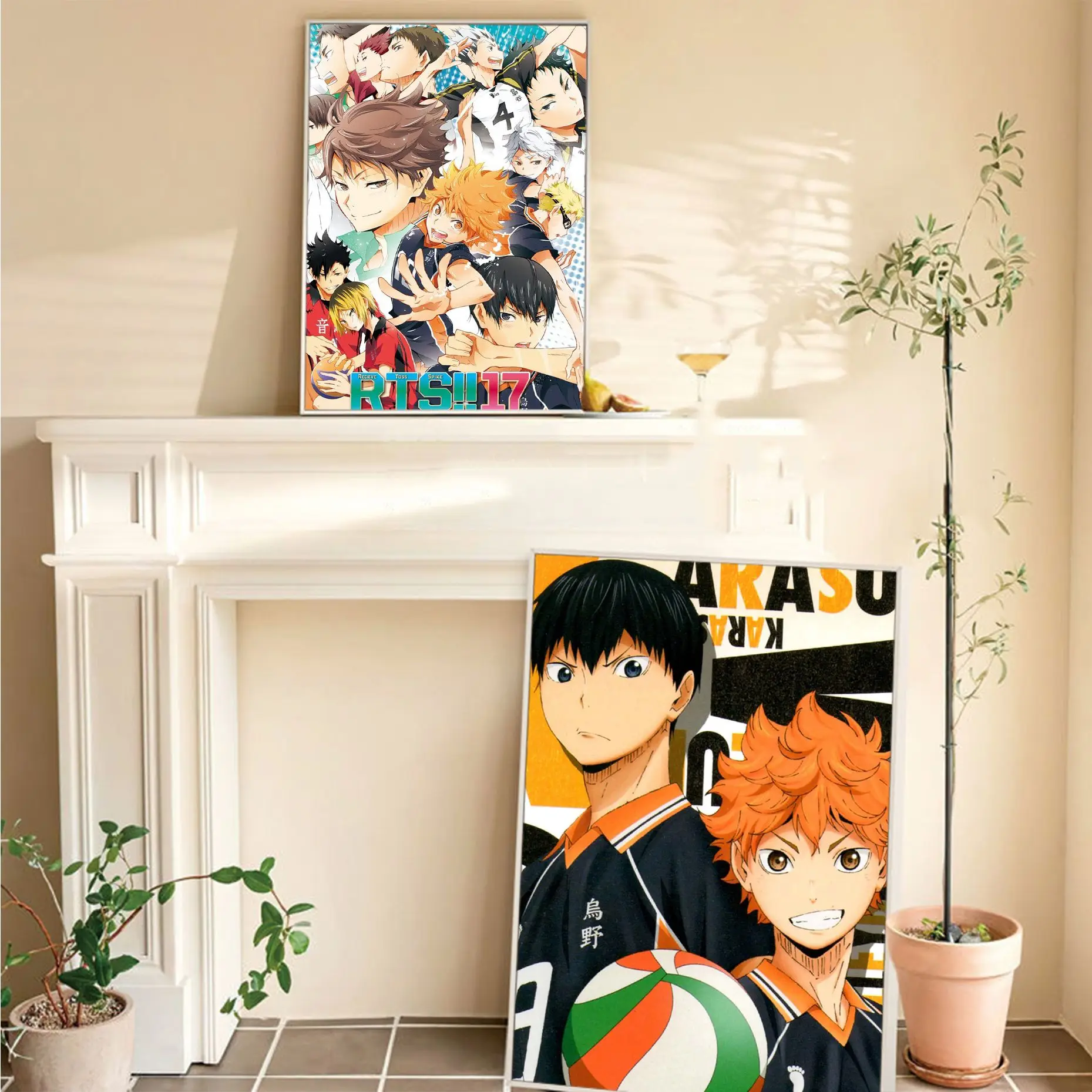 

Anime Haikyuu Self-adhesive Art Poster HD Quality Wall Art Retro Posters For Home Decor Art Wall Stickers