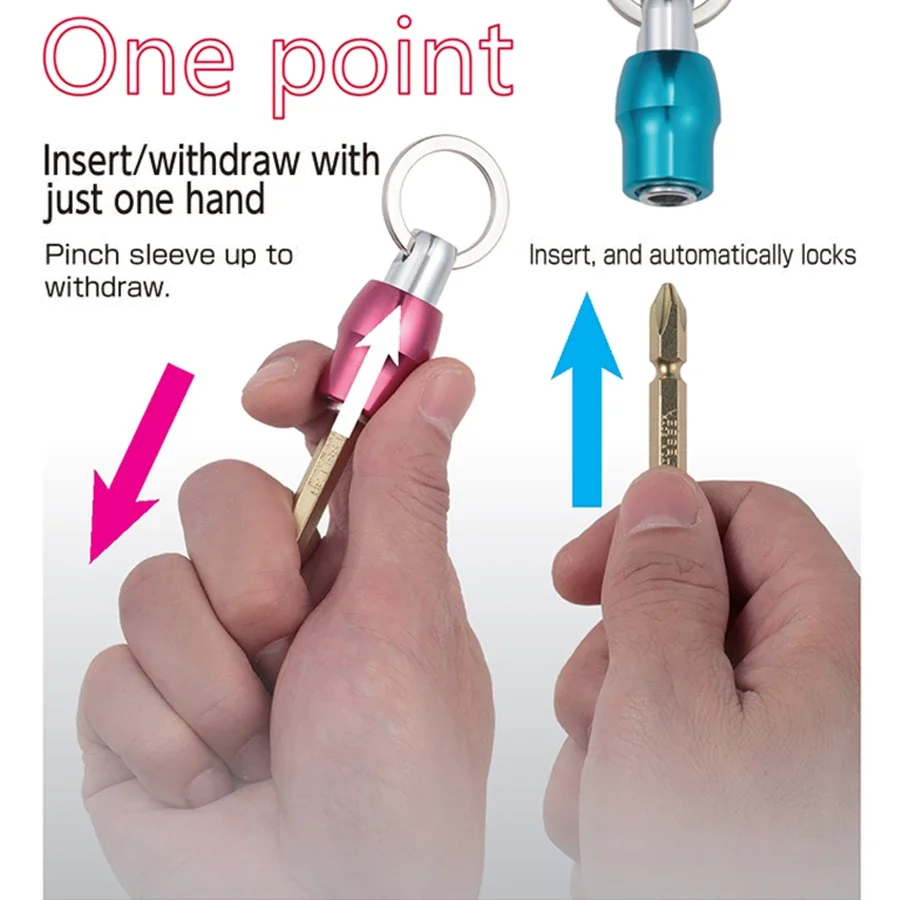 Брелок VESSEL Quick Catcher 1/4 дюйма шестигранный хвостовик отвертки винтовой адаптер QB-10