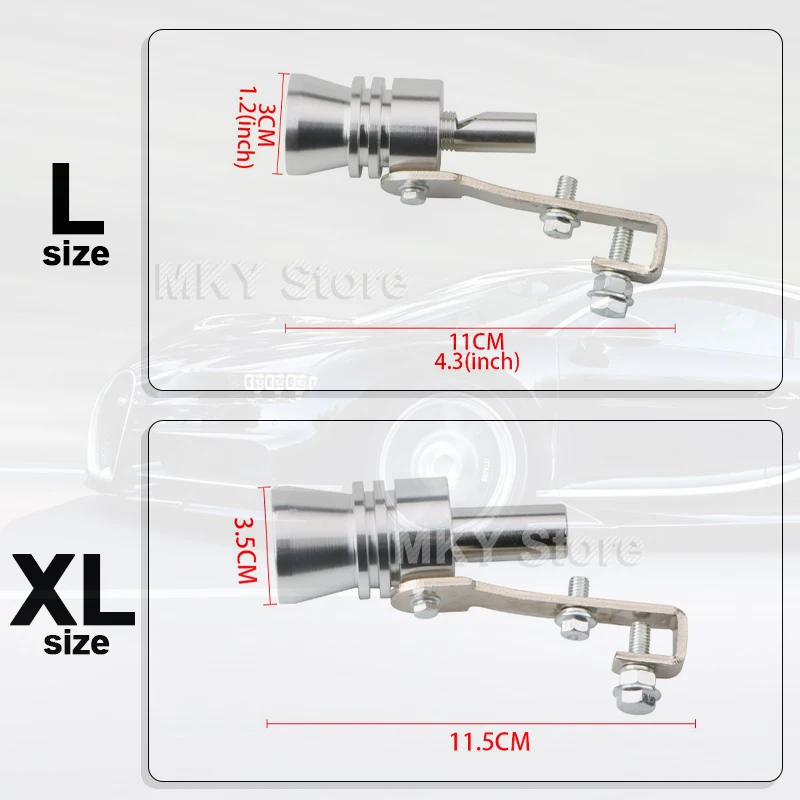 Симулятор свисток выхлопных газов поддельный турбо труба звуковой глушитель