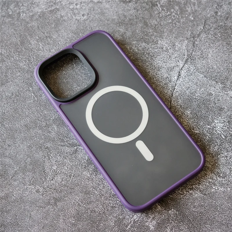 Magnetic Magsafing anti-fall bumper case For iphone 12 14 14pro 13 13Pro Max 13Mini Wireless Charger Magsafing Magnet cover