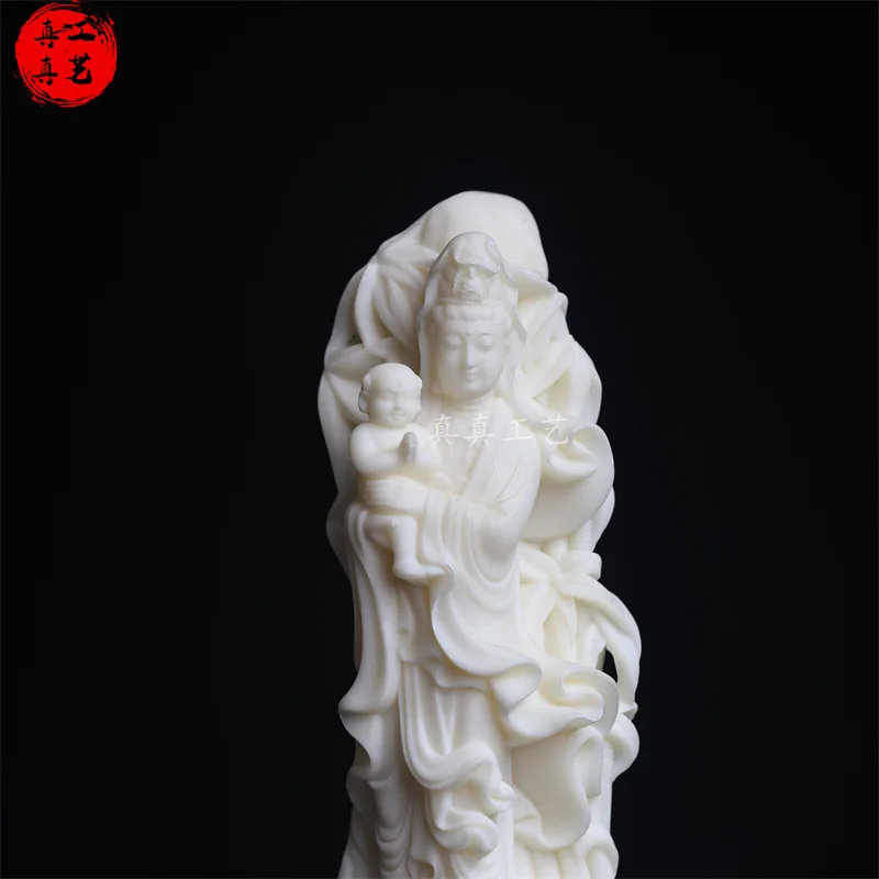 Орех цвета слоновой кости Songzi Avalokitesvara украшение для красоты украшения дома и