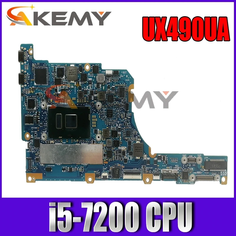 

Материнская плата для центрального процессора UX490UA i5-7200 REV2.1 для ASUS UX490U UX490UA ux490hid материнская плата zenbook 90NB0CZ0-R05100, бесплатная доставка