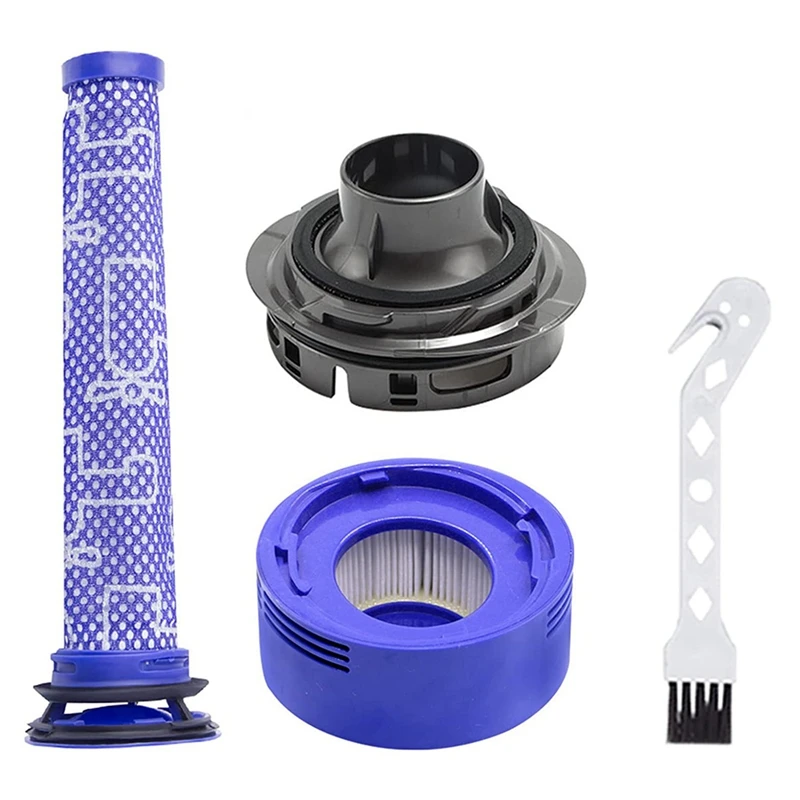 Rear Engine Cover + Filter Pre-Filter Set Replacement For Dyson V7 V8 Vacuum Cleaner Accessories