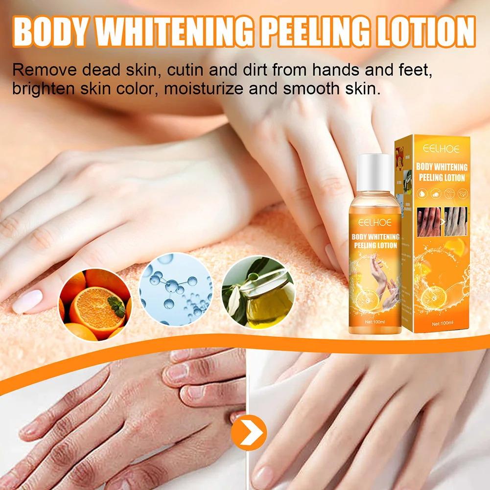 

100ml Fast Whitening Peel Peeling Gel Skin Peeling Mask Fnger Knee Armpit Dark Spots Body Brighten Cream Clean Skin Care Product