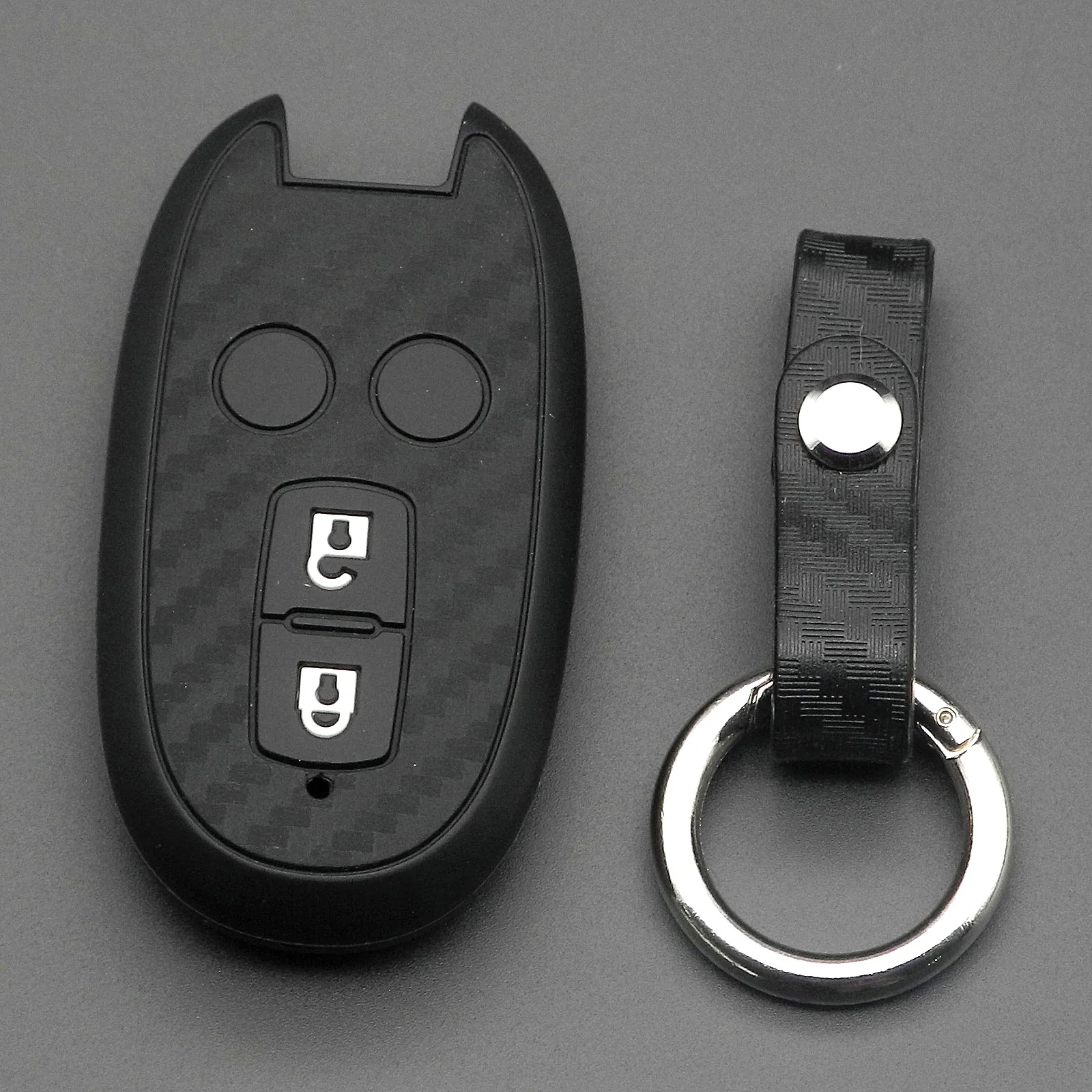 

Карбоновый чехол jingyuqin Smart Key для Suzuki Stingray Wagon R Hustler MH23S MH34S Alto Spacia Solio FOB с дистанционным управлением без ключа, Стайлинг автомобиля