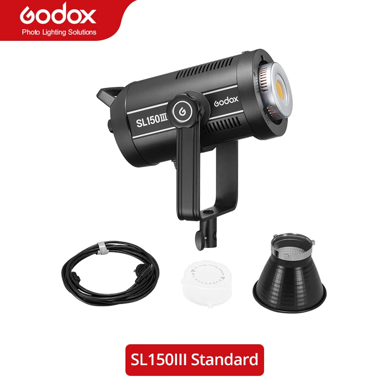 

Godox SL150III 150W 5600K White Version LED Video Light Bowens Mount Daylight Balanced 2.4G Wireless X System Control By APP