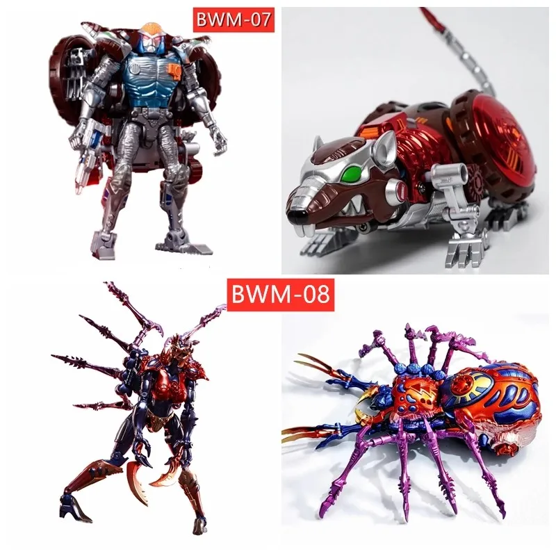 [В НАЛИЧИИ] Transformation TA TransArt Toys BWM-07 BWM07 Металлическая мышь Rattrap BWM-08 Blackarachnid Beast Wars BW