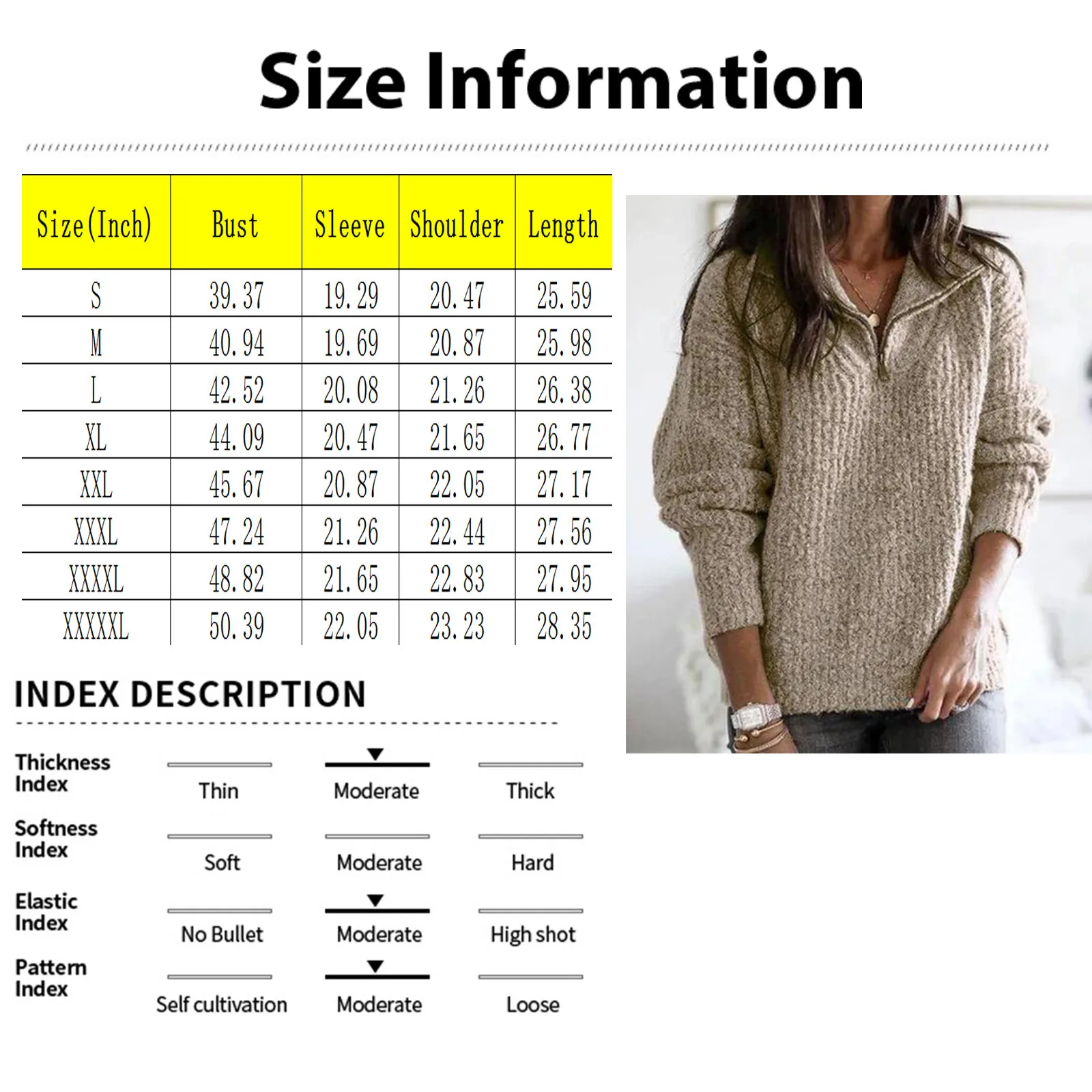 Женский осенне-зимний повседневный свободный однотонный свитер с длинными