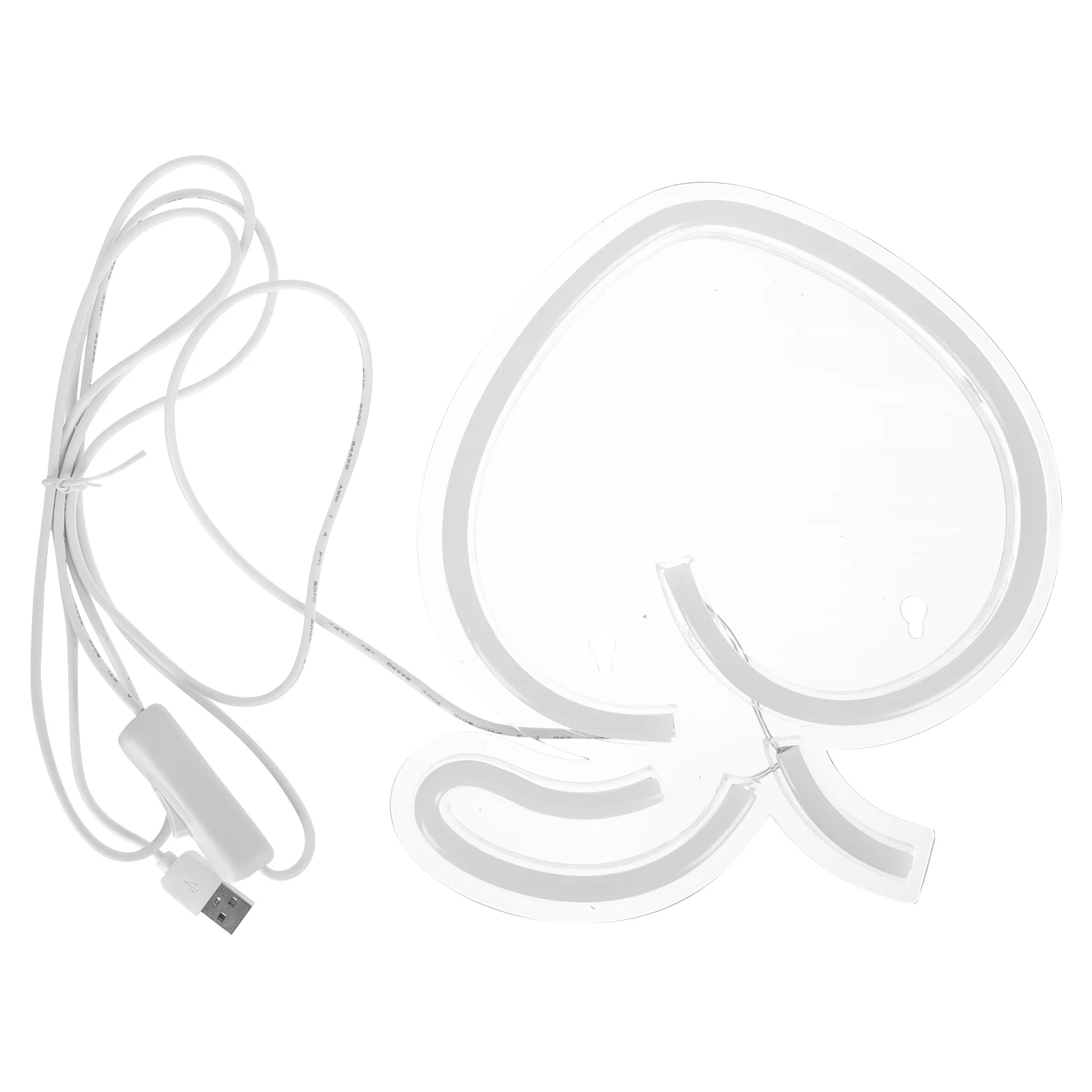 

1pc Creative Sign Light Fruit Night Light Adorable Indoor Neon Light White