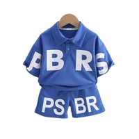 new summer baby clothes children girls boys fashion letter t shirt shorts 2pcsset toddler sports casual costume kids tracksuits