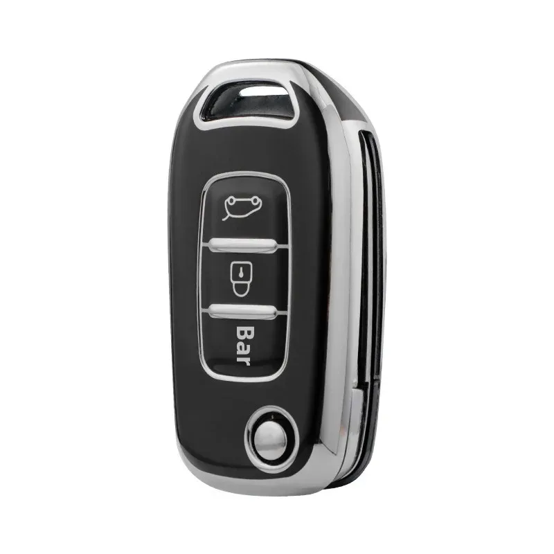 Чехол для автомобильного ключа Renault защитный корпус из ТПУ пряжка прямое