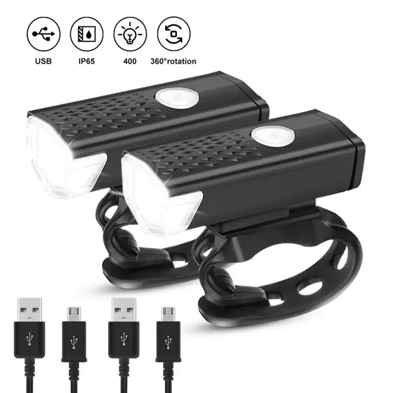 1/2 шт. велосипедный фонарь светодиодный USB перезаряжаемый MTB горный велосипед