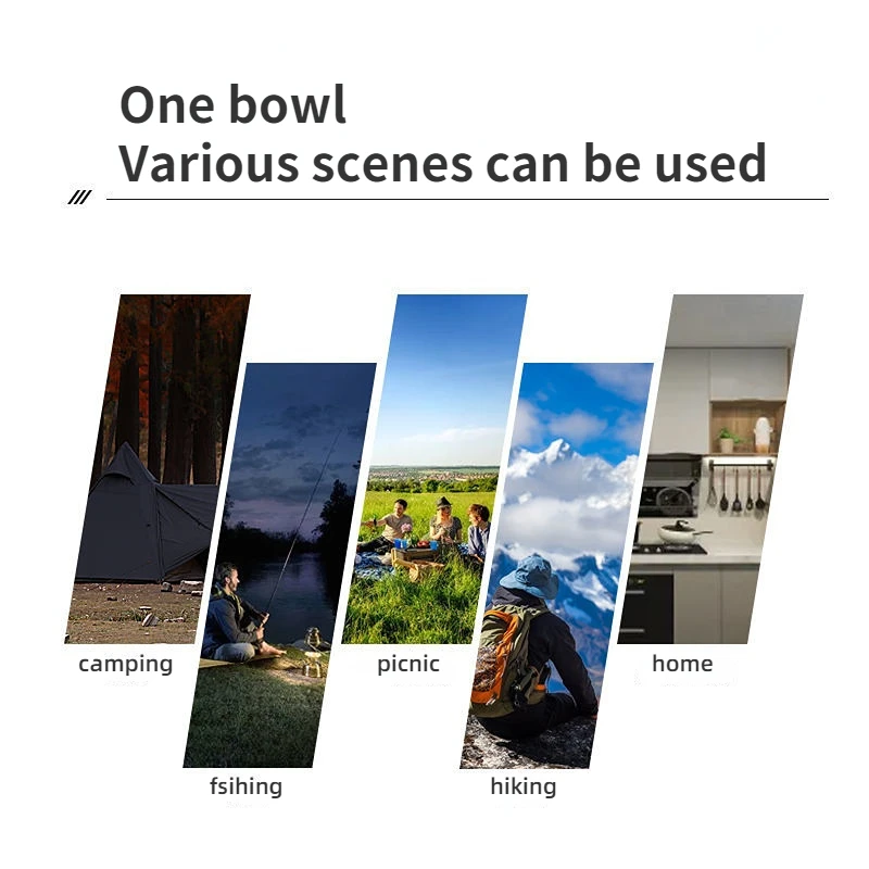 Цена Уличная походная миска для пикника Sierra Bowl 304 из нержавеющей стали 450 мл 600 мл столовая посуда для пикника барбекю походная чашка сумка для хра...