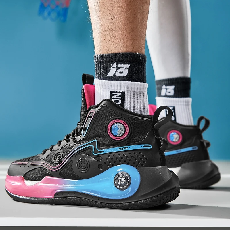 High-quality Men Basketball Shoes for Men Brand Designer Basket Boots Male Chunky Sneakers Outdoor Training Shoes Male Footwear