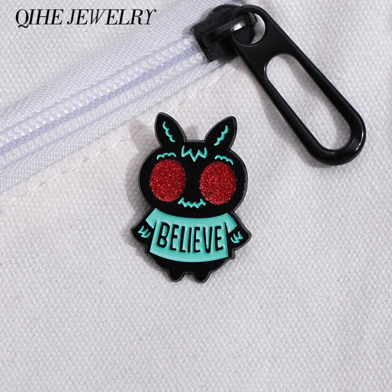 

Bird Punk Bat Enamel Pin Animal Believe Cartoon Brooch Custom Wholesale Accessories Metal Badge Jewelry Women's Lapel Backpack