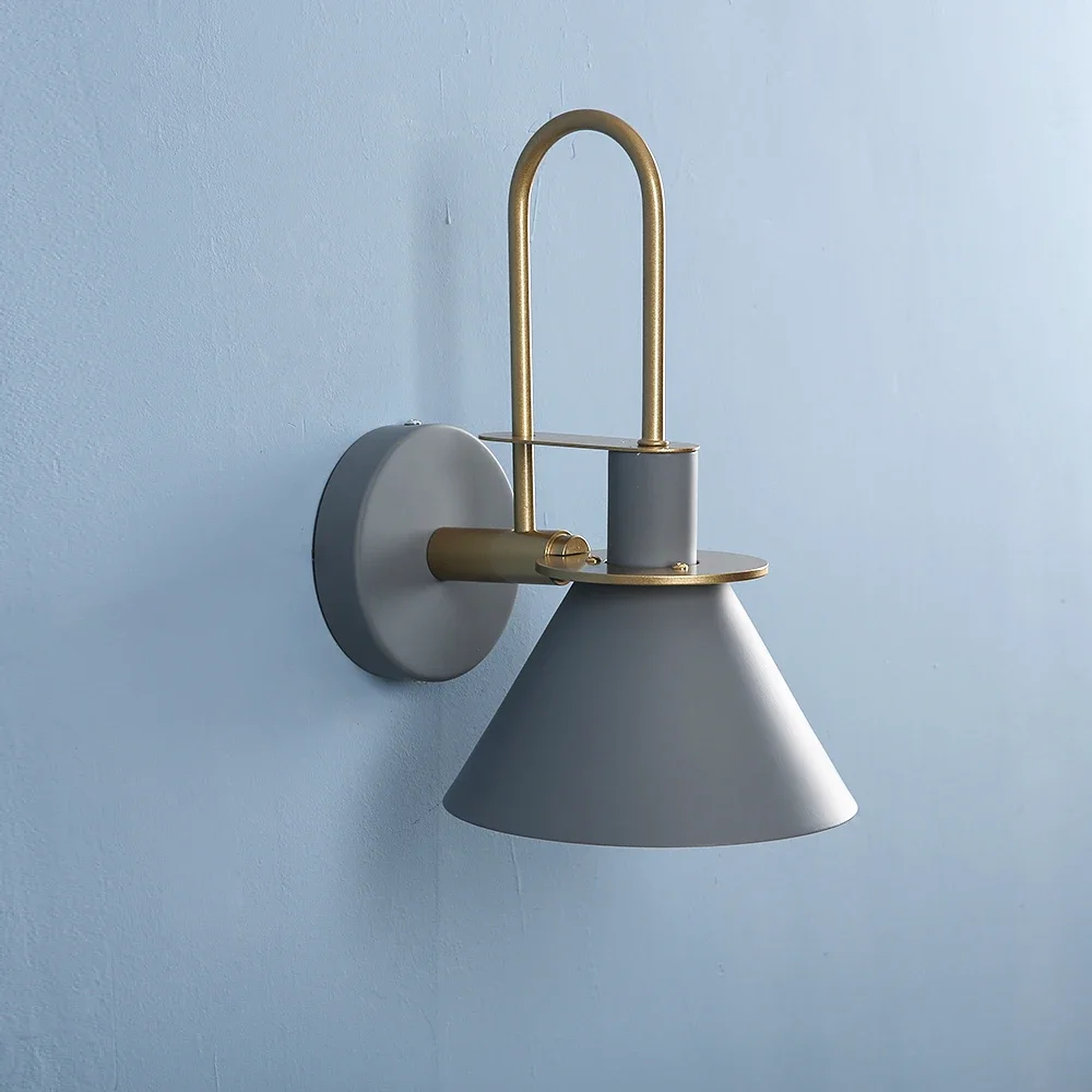 Современный настенный светильник Nordic Macaron светодиодный рог настенные