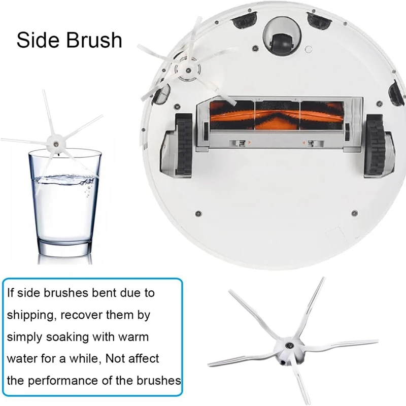 Для Xiaomi Roborock S6 S60 S65 S5 MAX MAXV Pure Робот-пылесос Основная боковая щетка Hepa-фильтр