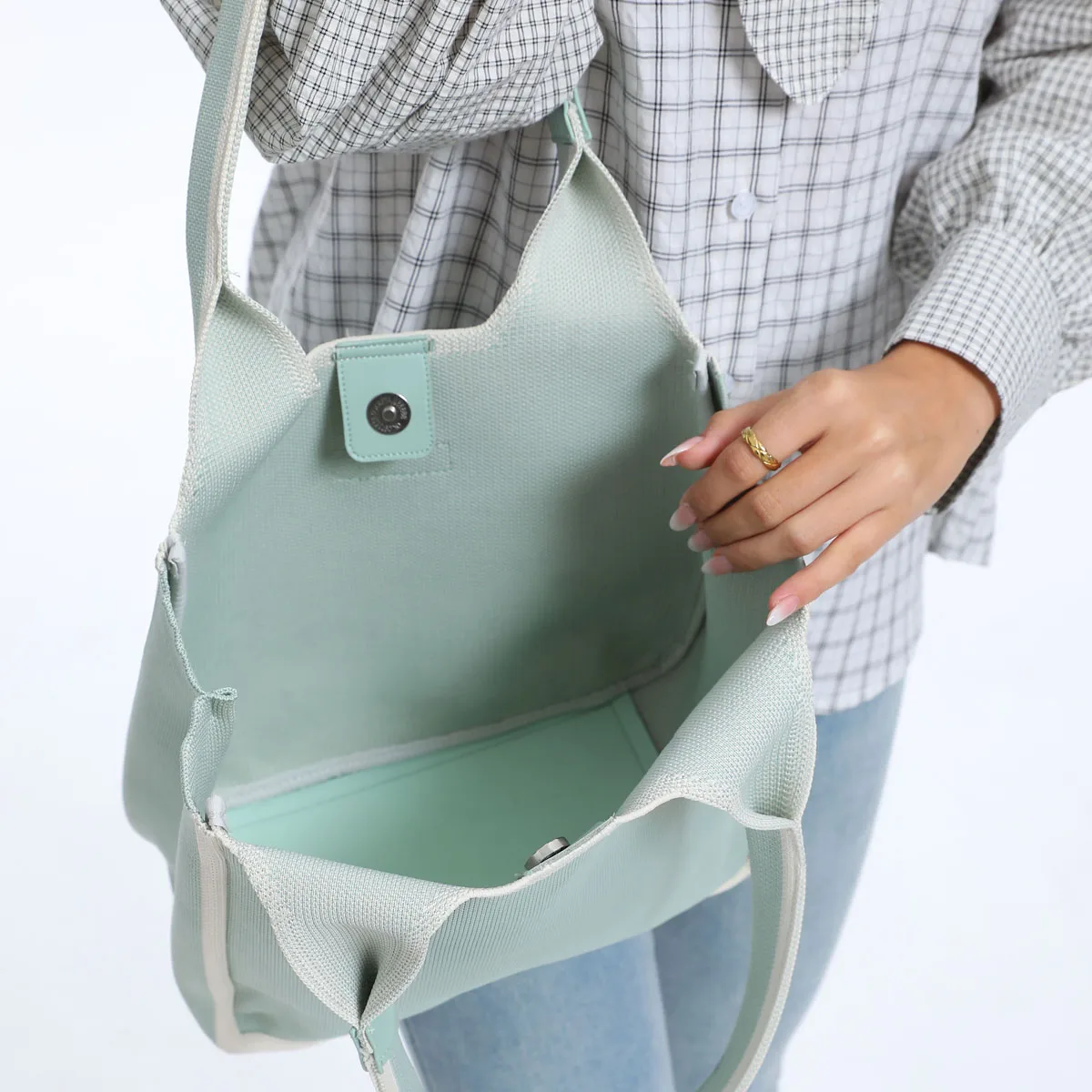 Портативная Женская Большая Сумка Большой Емкости Повседневная Модная Из