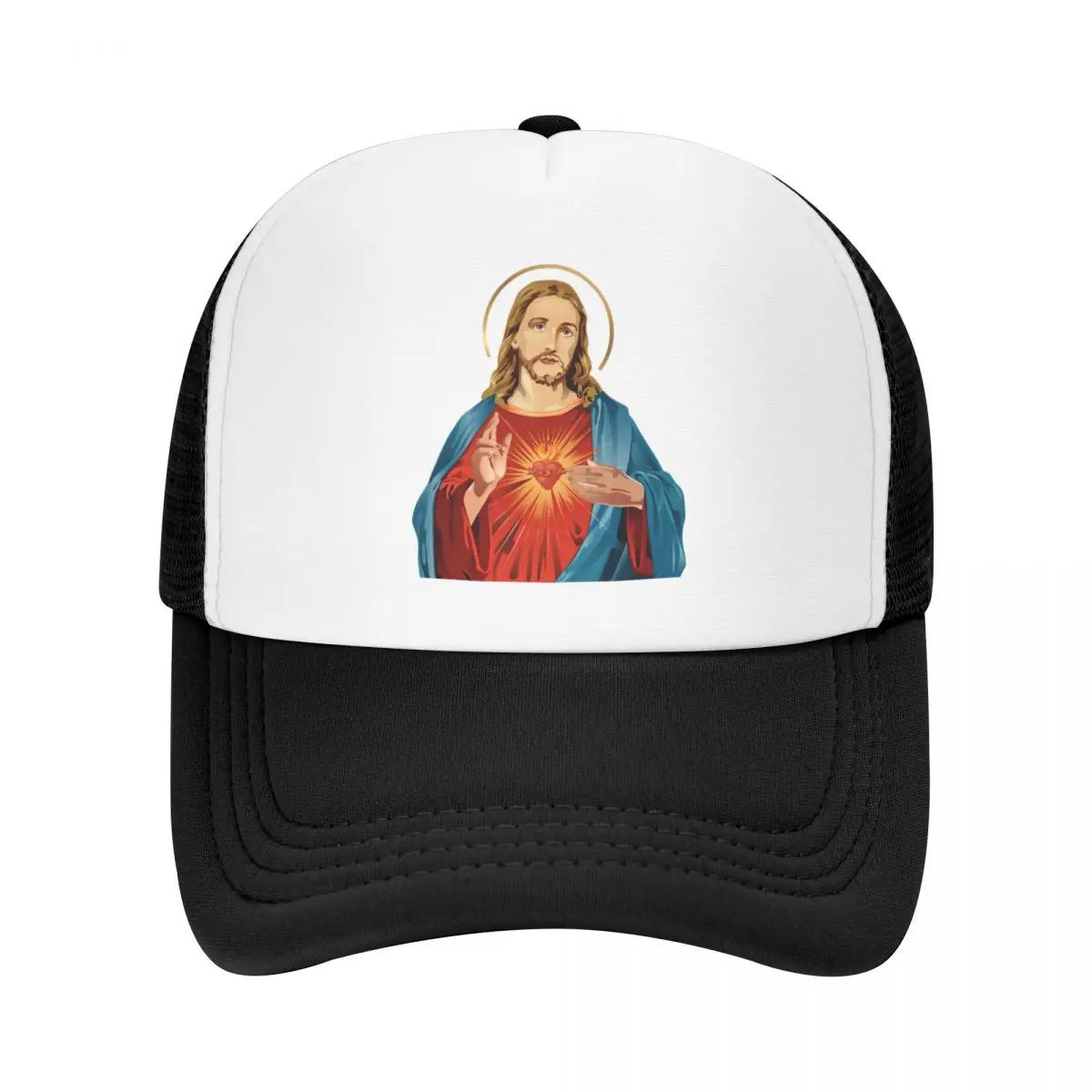 

Классическая бейсболка с изображением Священного Сердца Иисуса для мужчин и женщин, регулируемая шляпа для отдыха на природе